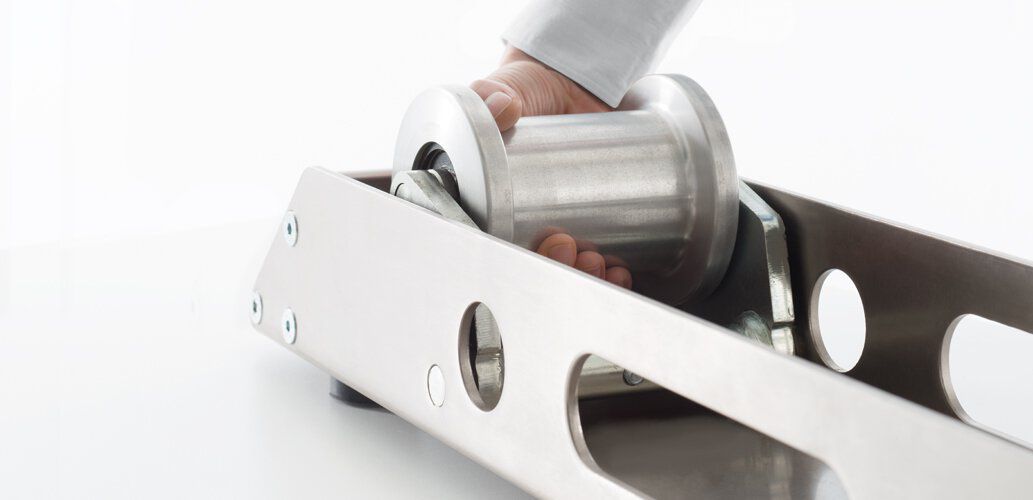 Lübbering A90105 Roll..Profi RAIL Großabroller, Abroller für Trommeln bis 1,40 Meter Durchmesser