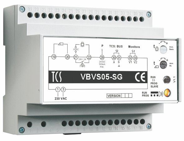 TCS PVU1660-0010 Video-Außenstation, Serie AVU, einspaltig mit Video-Türtelefon für 6 WE