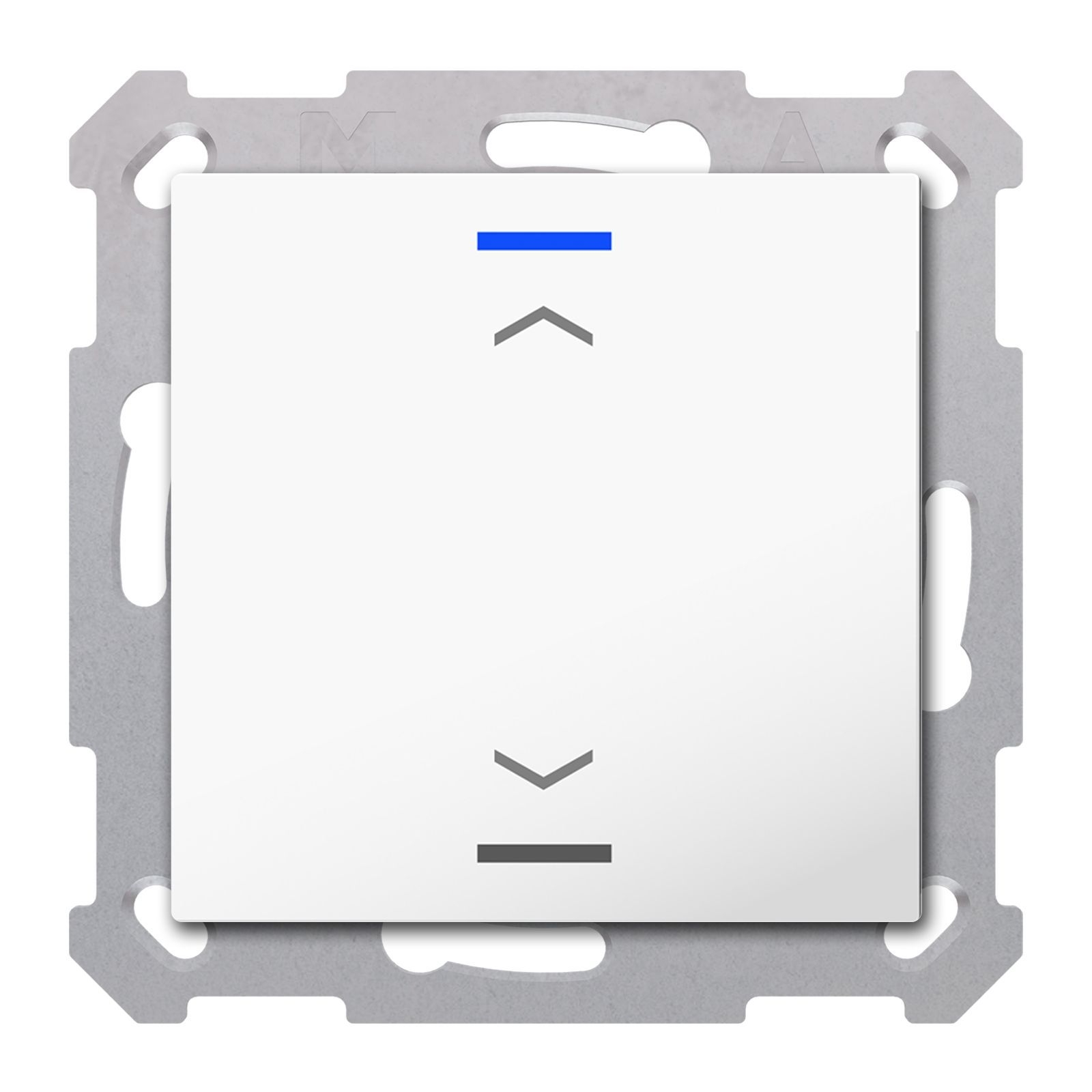 MDT TAL-5501A02.02S KNX Taster Light 55 1-fach, RGBW, Reinweiß glänzend, Jalousie