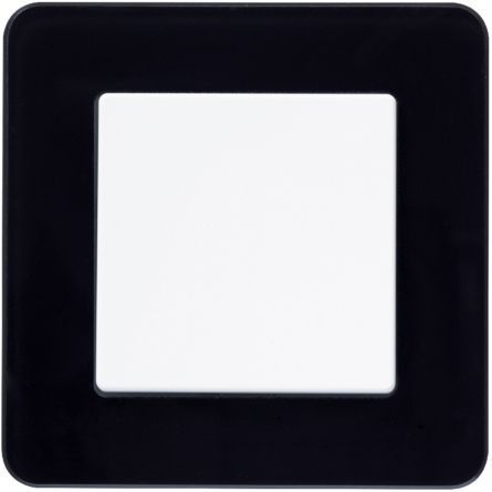 Berker 10116076 Rahmen 1-fach, Q.7, Glas schwarz
