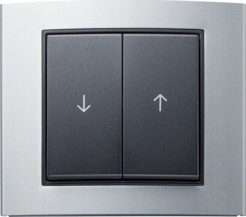 Berker 16251606 Wippe 2-fach mit Aufdruck Symbol Pfeil, S.1/B.3/B.7, anthrazit matt