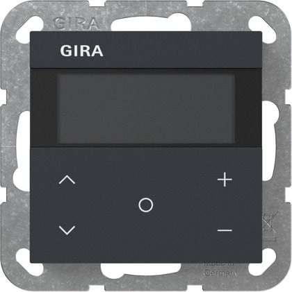 Gira 200728 Raumklimasensor HLK Komfort KNX, System 55, anthrazit
