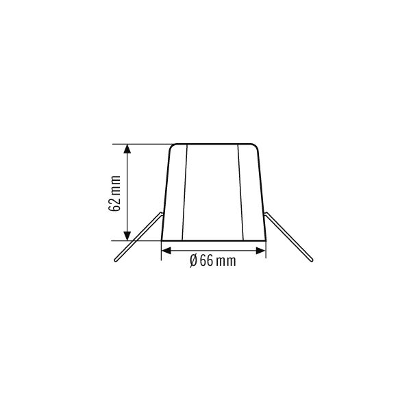 ESYLUX EP10425929 Deckeneinbau-Set-C ws E