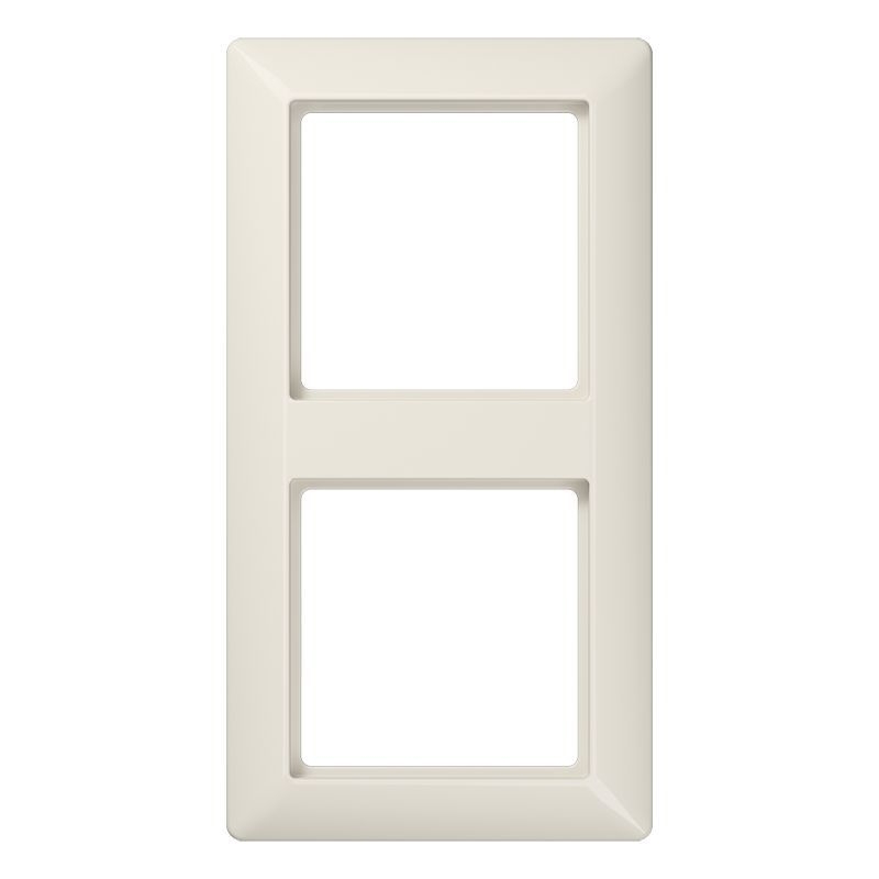 Jung AS582BF Rahmen 2-fach, senkrechte und waagerechte Montage, Thermoplast, AS 500, weiß (ivory)