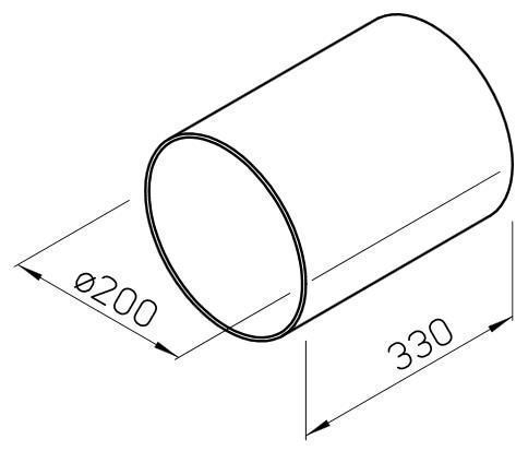 Helios MiniVent KR 150 Wandeinbaurohr