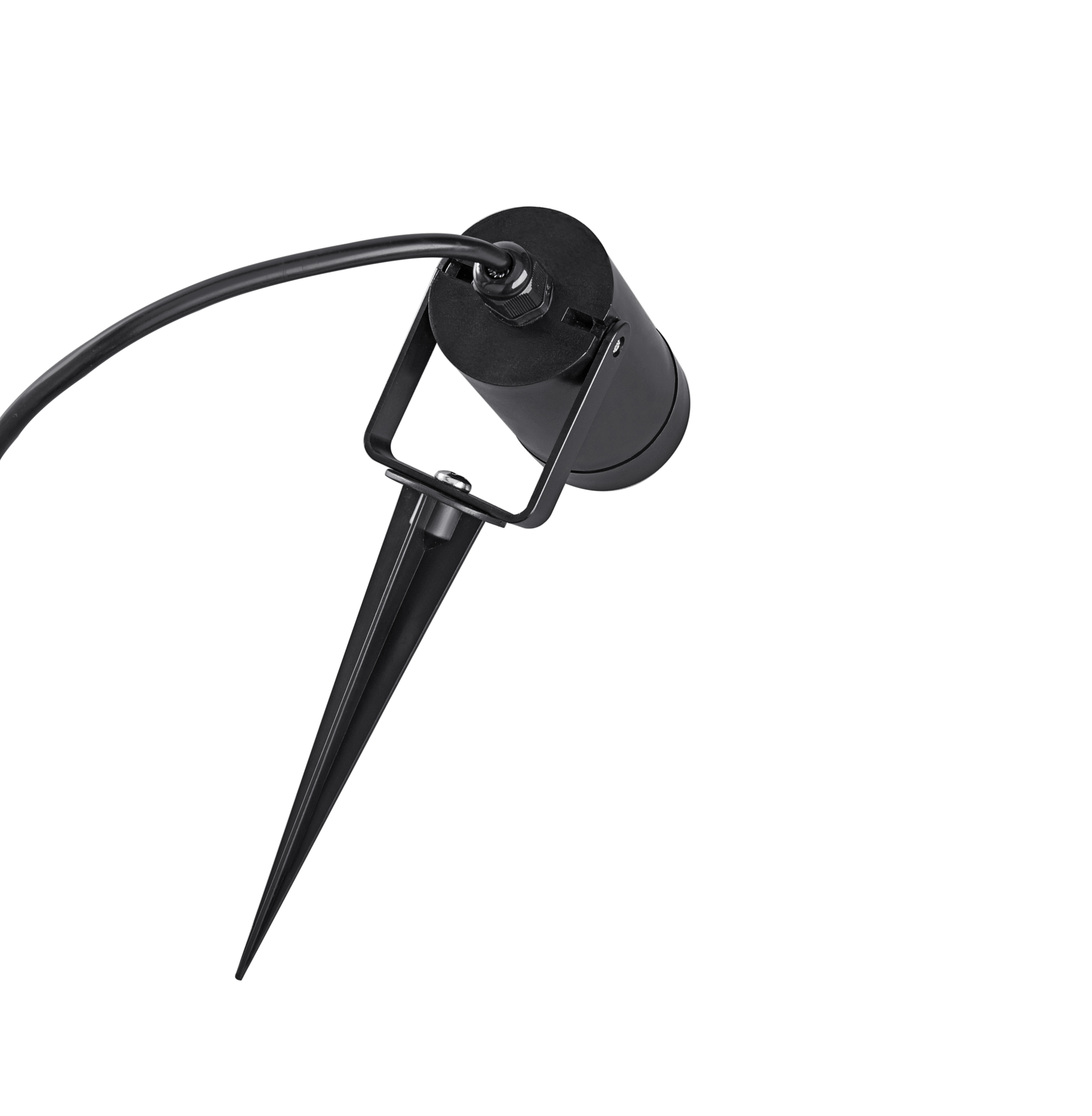 Heitronic 500951 Erdspießstrahler BURANO, für GU10  max. 3,5 W, IP44, mit 2 m Anschlussleitung +  Stecker