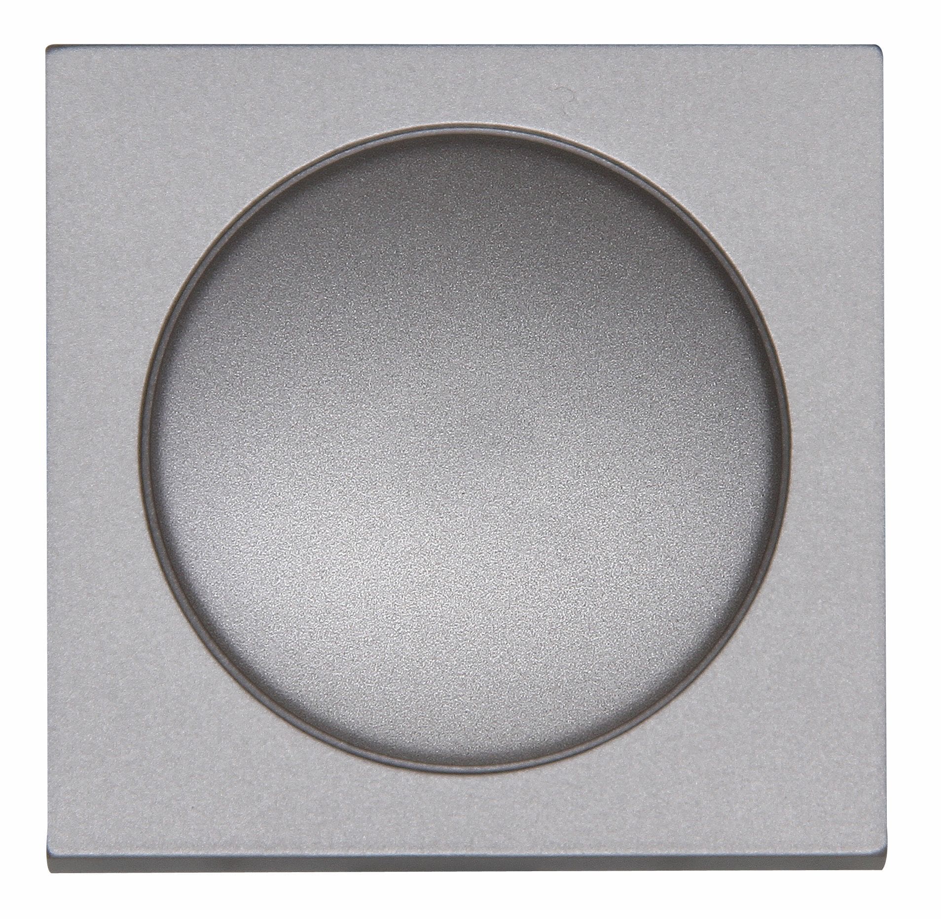 Kopp 490647008 HK07 - Dimmer-Abdeckung für Druck-Wechseldimmer, Farbe: stahl