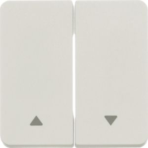 Berker 30753532 Wippe 2-fach mit Aufdruck Symbol Pfeil, W.1, polarweiß matt