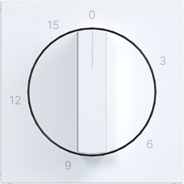 Hager WAF1314WM Zentralstück für mechanische Zeitschaltuhr 0-15 min, A.x/C.x, lichtweiß matt