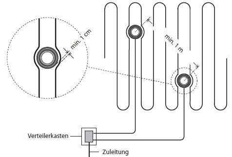Devi 140F1088 Freiflächenfühler mit Hülse für DEVIreg™ 850 III