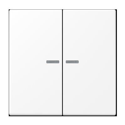 Jung LS995KO5WWM Wippe mit Lichtleiter, Duroplast lackiert, Serie LS, schneeweiß matt
