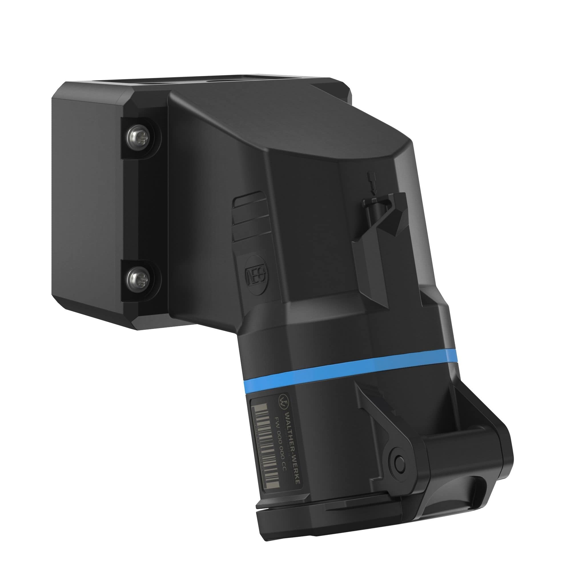 Walther Werke FW111509SK CEE NEO Wandsteckdose 16A 5P 9h IP54 mit Schraubtechnik und drehbarem Boden