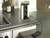 159310021600 EVOline Port mit 3 Steckdosen, silber/ Edelstahl