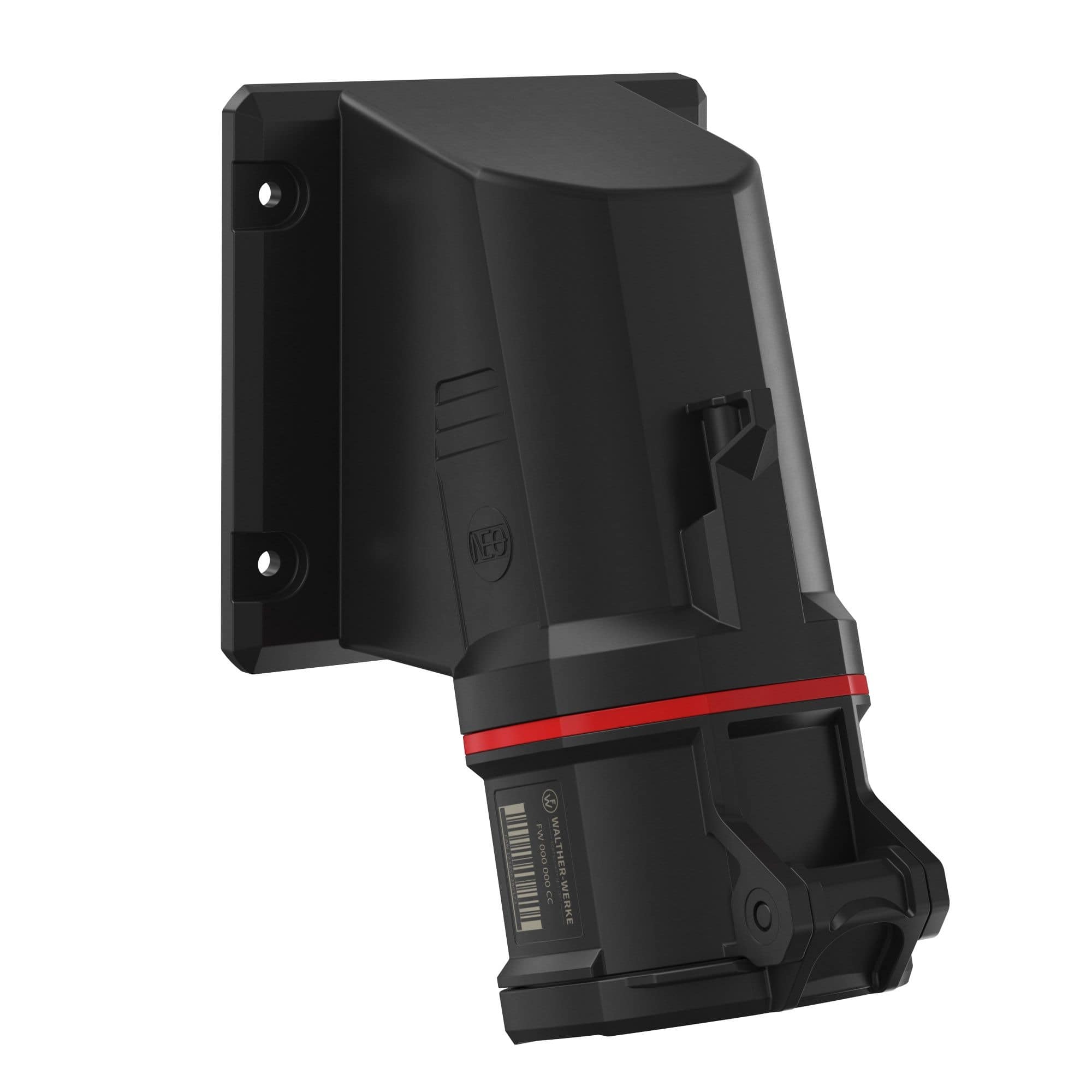 Walther Werke FW533506SK CEE NEO Anbaudose schräg 32A 5P 6h IP54 mit Schraubtechnik und 115x115mm Flansch