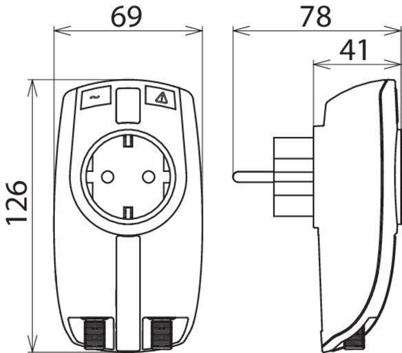 Dehn + Söhne 909300 Überspannungsableiter DEHNprotector Kombiadapter für Energie- und Antennenseite