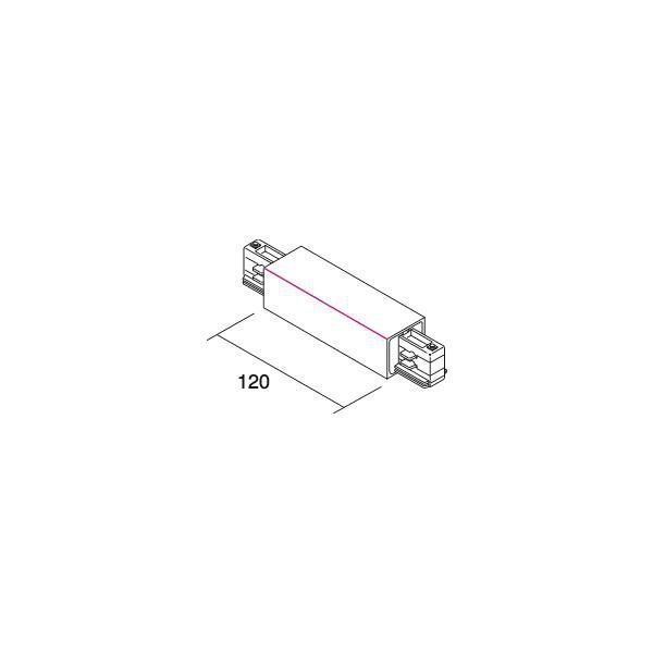 Brumberg 88124680 Mitteleinspeisung zu Stromschiene 88101-88104, silber