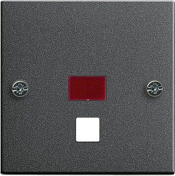 Gira 063828 Abdeckung Kontrollfenster gro脽 Zugschalter/-taster, System 55, anthrazit