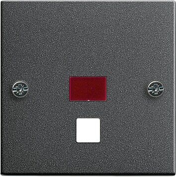 Gira 063828 Abdeckung Kontrollfenster gro脽 Zugschalter/-taster, System 55, anthrazit