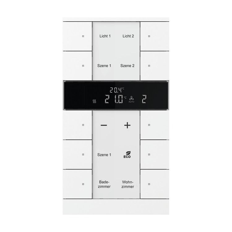 Busch-Jaeger SBR/U10.0.11-84 Busch-Tenton KNX Raumtemperaturregler 10-fach, studioweiß glänzend, Busch-Tenton