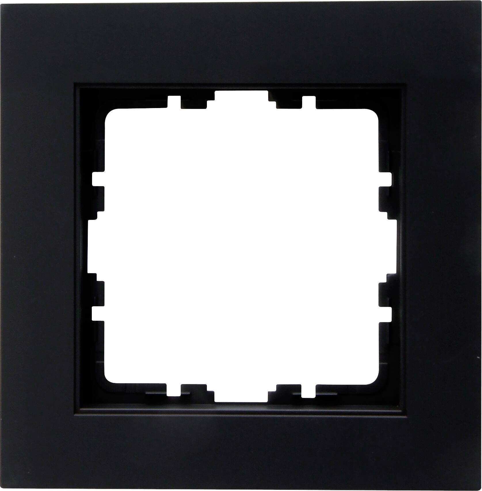 Kopp 402150002 HK07 - Abdeckrahmen 1-fach, Farbe: schwarz matt