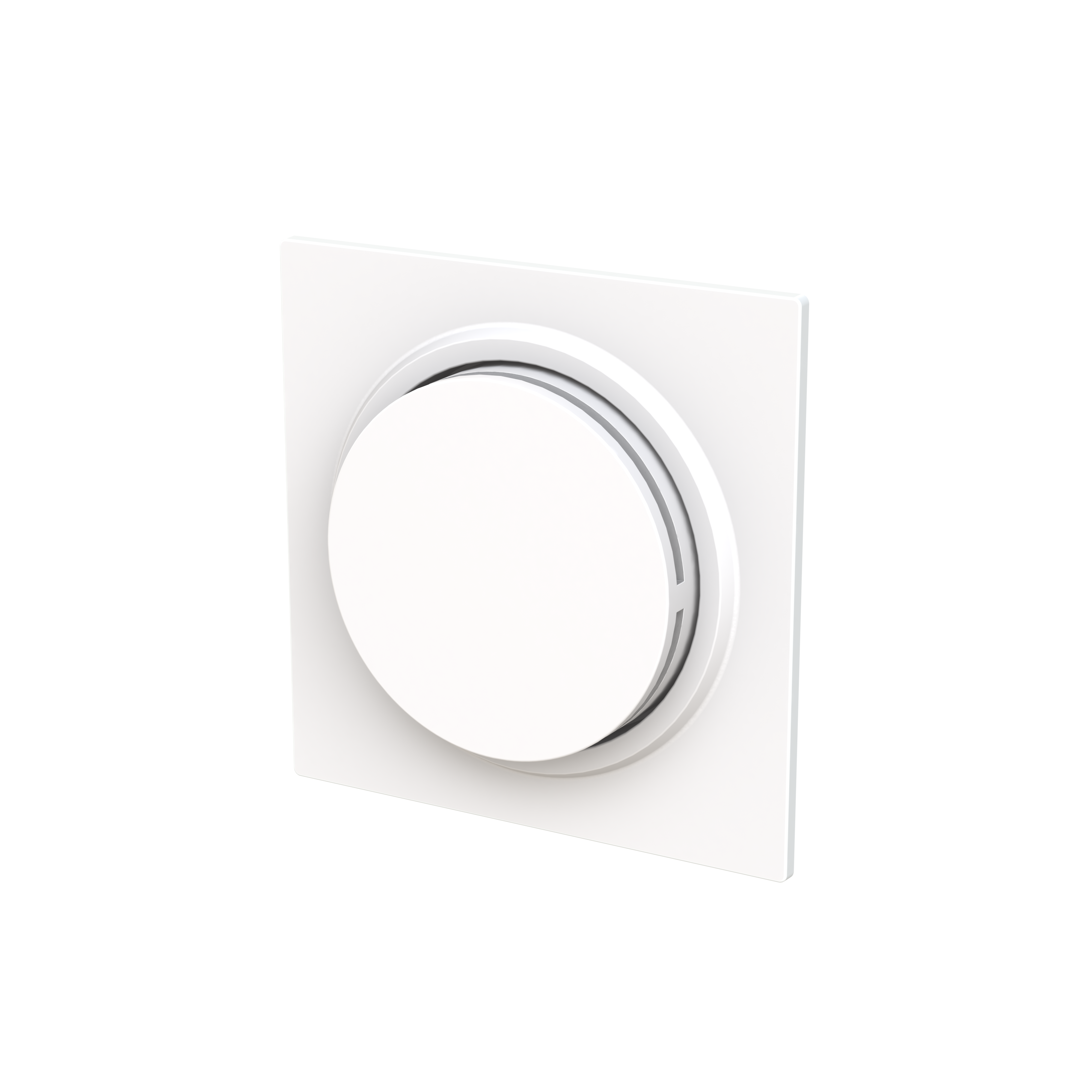 Busch-Jaeger 6540-44G-102 Zentralscheibe für Drehdimmer mit transparentem Leuchtring, studioweiß glänzend, Busch-art linear