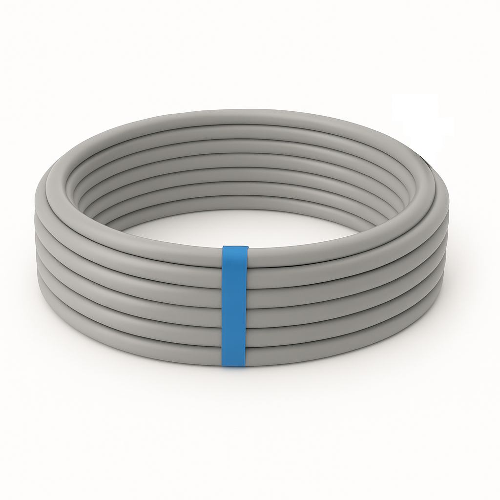PVC-Mantelleitung (N)YM(ST)J 5x1.5 mm², 50m, eindrähtig, geschirmt, grau