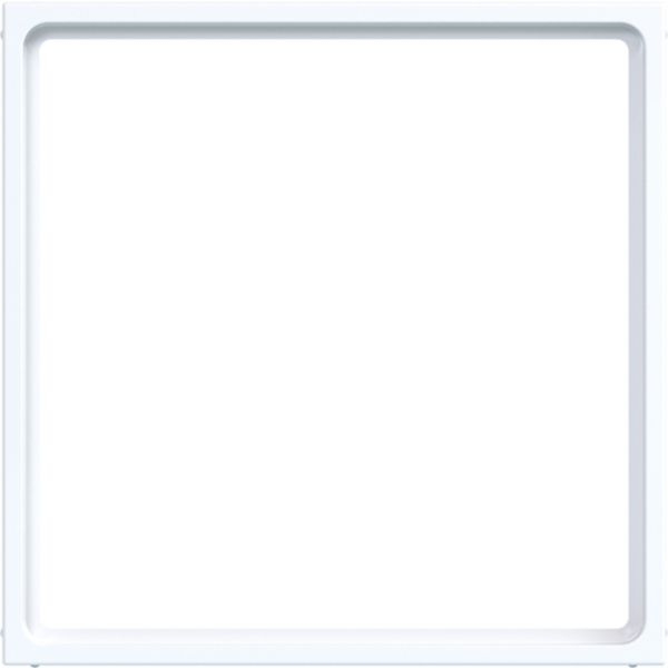 Hager WAF7074WG Zwischenring für Zentralplatte 51 x 51 mm, A.x/C.x, lichtweiß glänzend