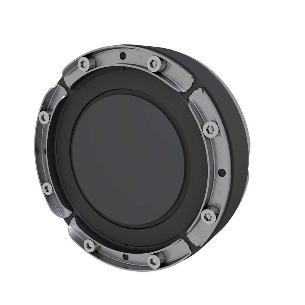 Hauff 3030300068 Standard-Ringraumdichtung für Rohre mit U-Profil-Pressplatten mit stufenloser Supersegmentringtechnologie HSD200 SSG 1x110-162 b40 A2/EPDM55