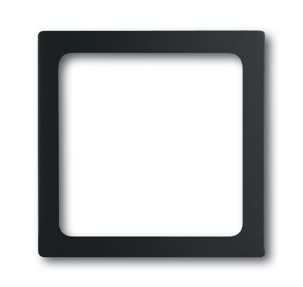 Busch-Jaeger 1716-885 Zentralscheibe als Abdeckung für Unterputz-Infolicht, Größe Infofeld 43x43 mm, schwarz matt, Plattform 63