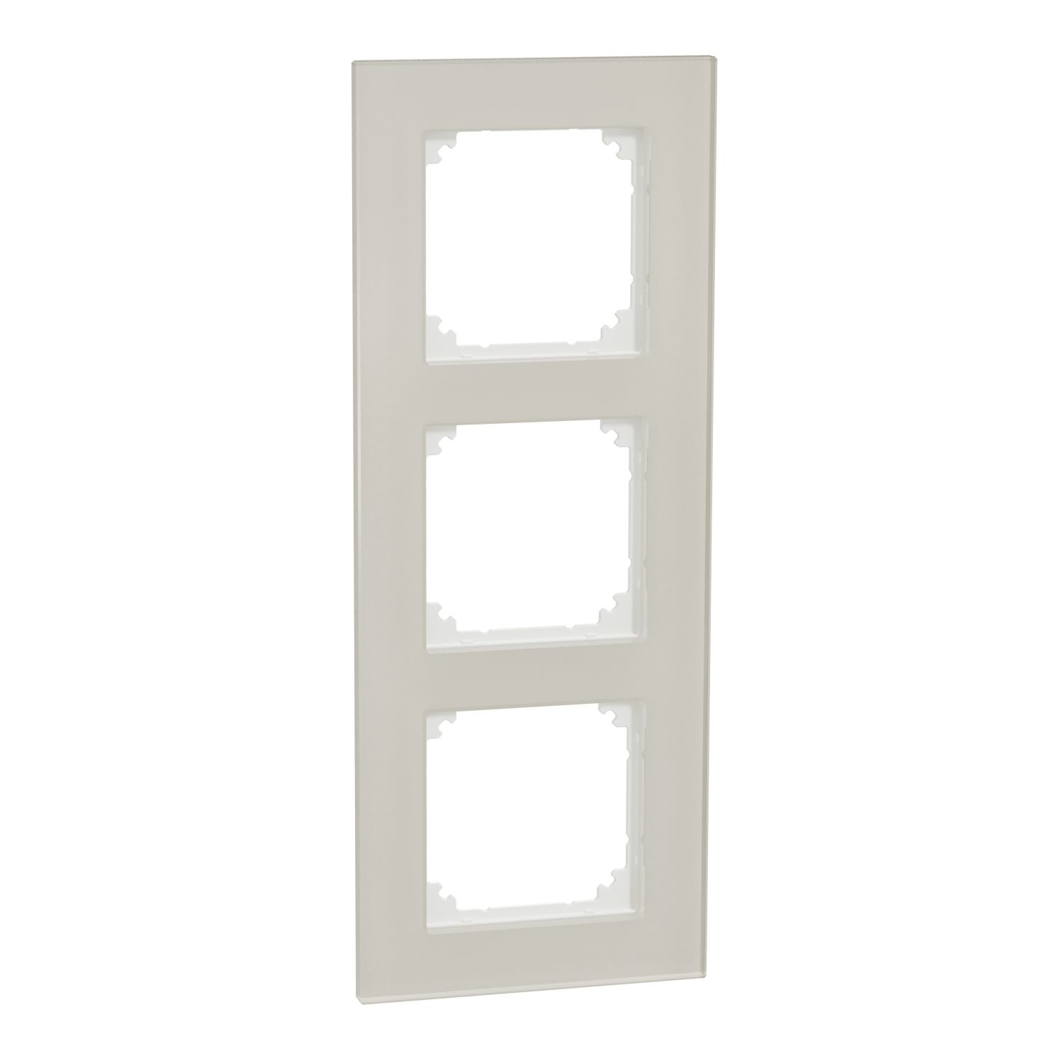 Elso WDE004037 Rahmen 3-fach Glas, Exxact Solid, kristallweiß glänzend