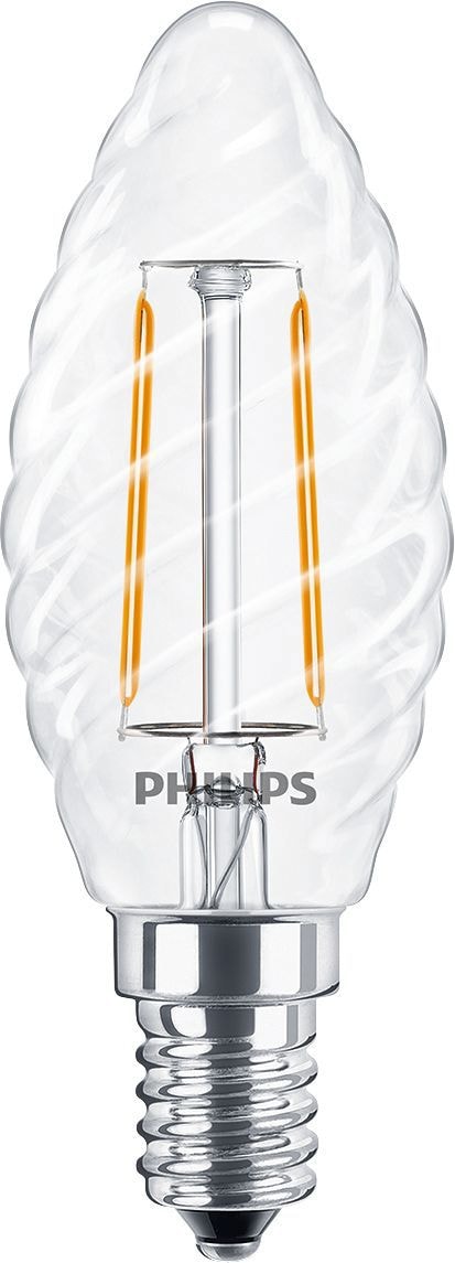 Philips 34772400 CorePro GLASS LED Kerzenformlampen, 2 W, 827, 250 lm, E14, nicht dimmbar