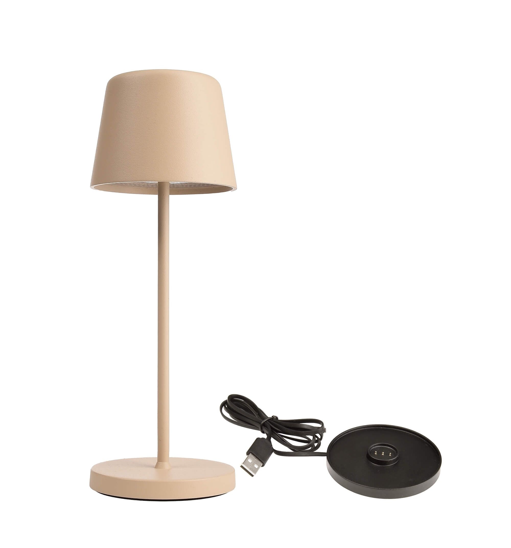 Deko-Light 620202 Akkuleuchte, Set Canis Mini + Ladesockel, 3.7 V/DC, IP 65, sand