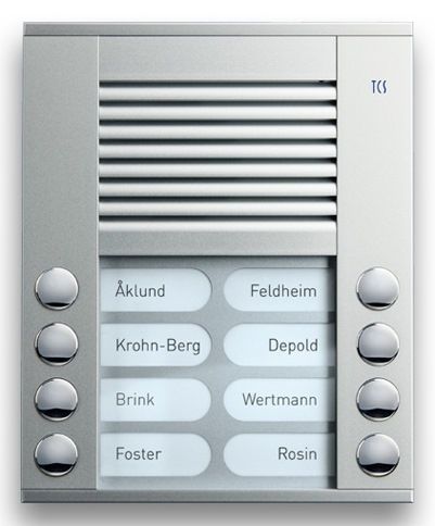 TCS PES08-EN/04 Außenstation Sprechanlage Aufputz für 8 WE