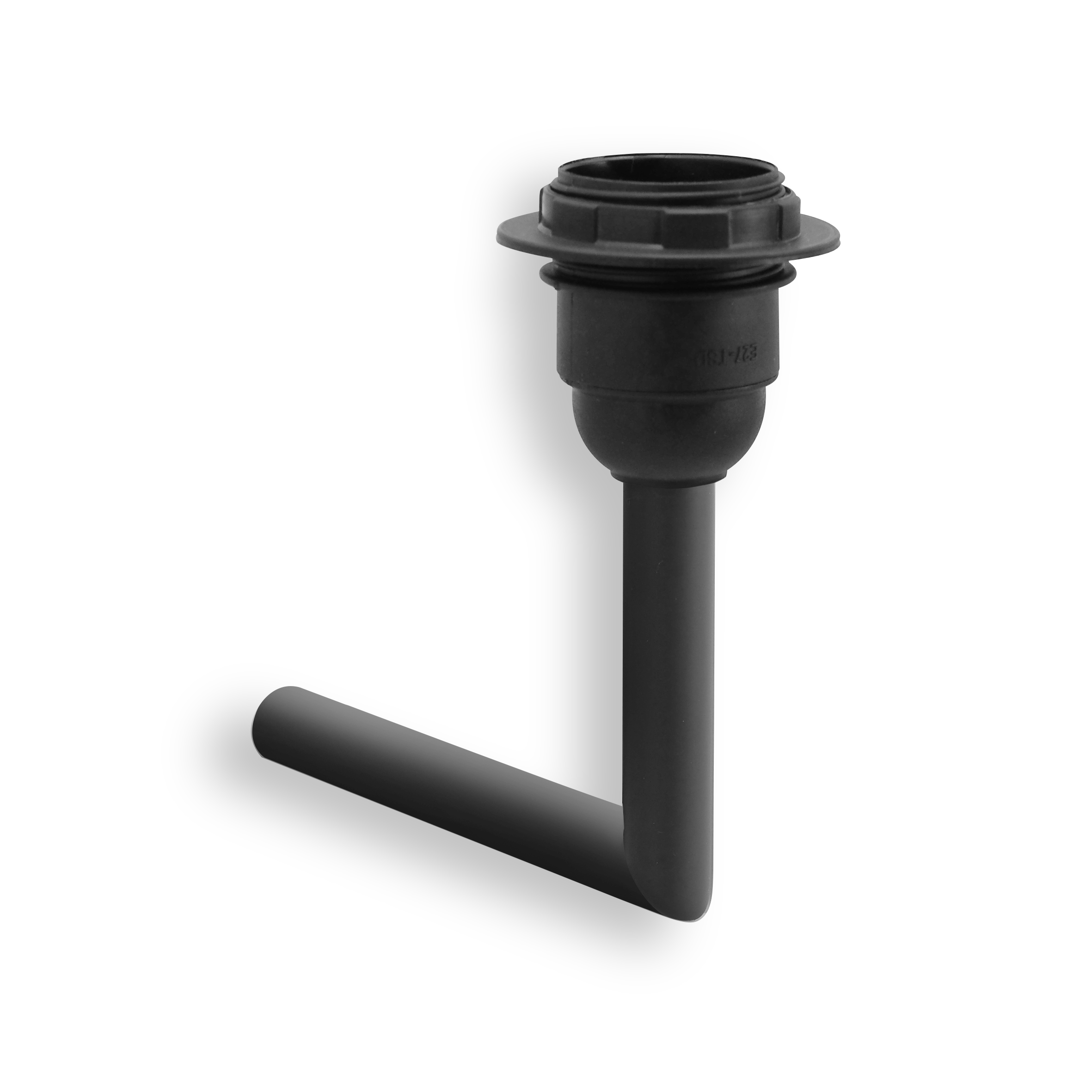 qles SLA0814 Schirmlampe 80x120mm - ohne Lampenschirm, für Merten System-M, E27/230V, Anthrazit, edelmatt