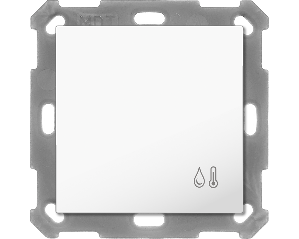 MDT SCN-TFS55.01 KNX Raumtemperatur-/Feuchtesensor 55, Reinweiß glänzend