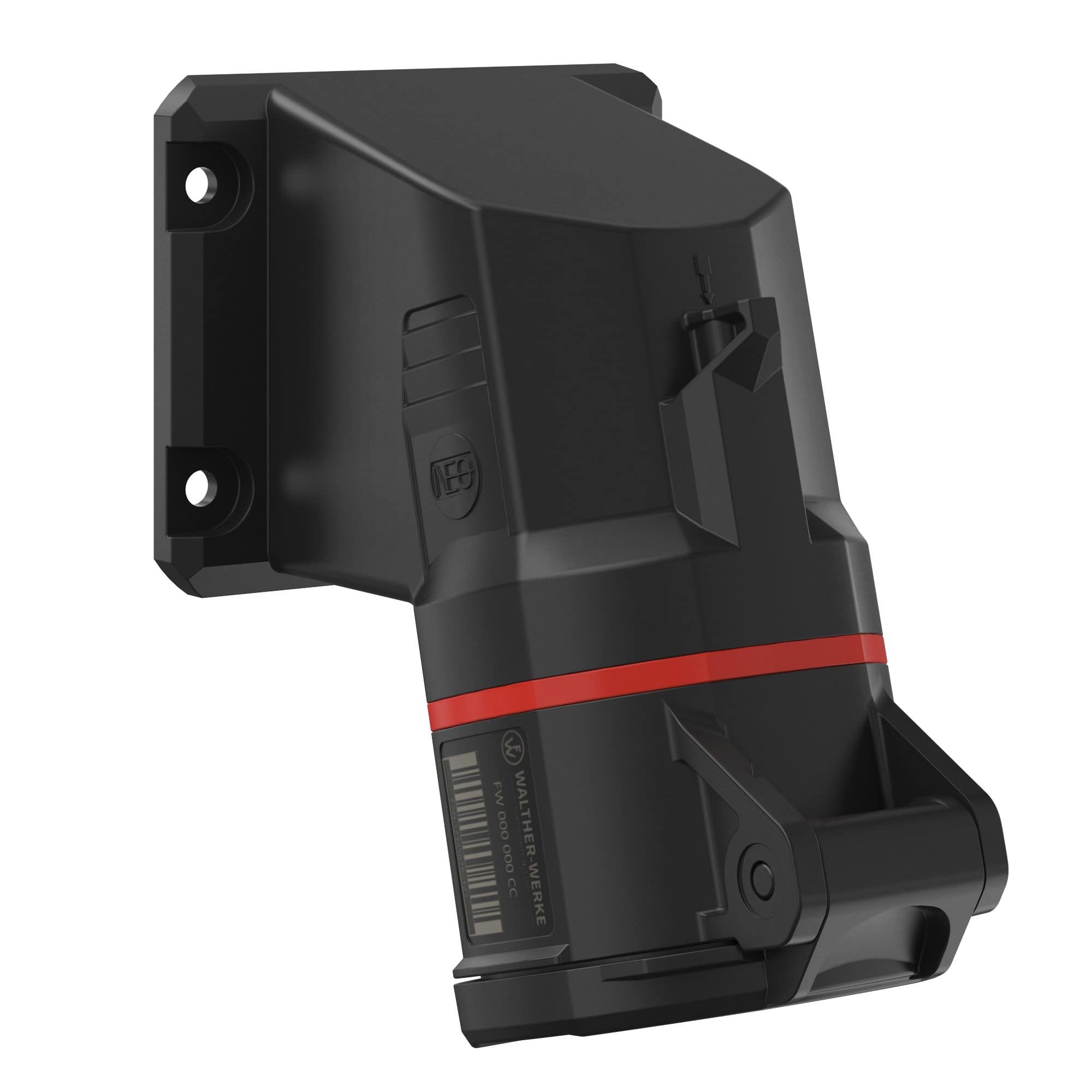 Walther Werke FW513503SK CEE NEO Anbaudose schräg 16A 5P 3h IP54 mit Schraubtechnik und 77,5x90mm Flansch