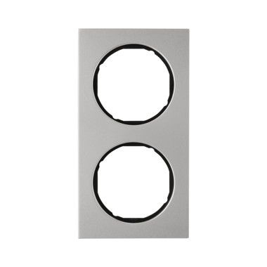 Berker 10122204 Rahmen 2-fach, R.3, edelstahl/schwarz