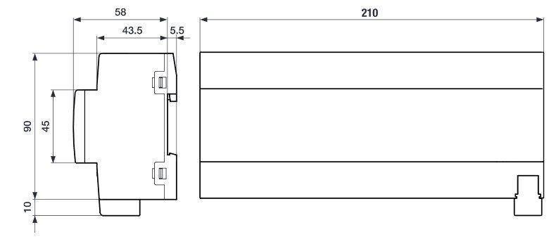 ABB SAH/S24.10.7.1 Schalt-/Jalousieaktor, 24-fach, 10 A, REG