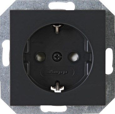 Kopp 949315006 HK07 - Schutzkontakt-Steckdose, Farbe: anthrazit