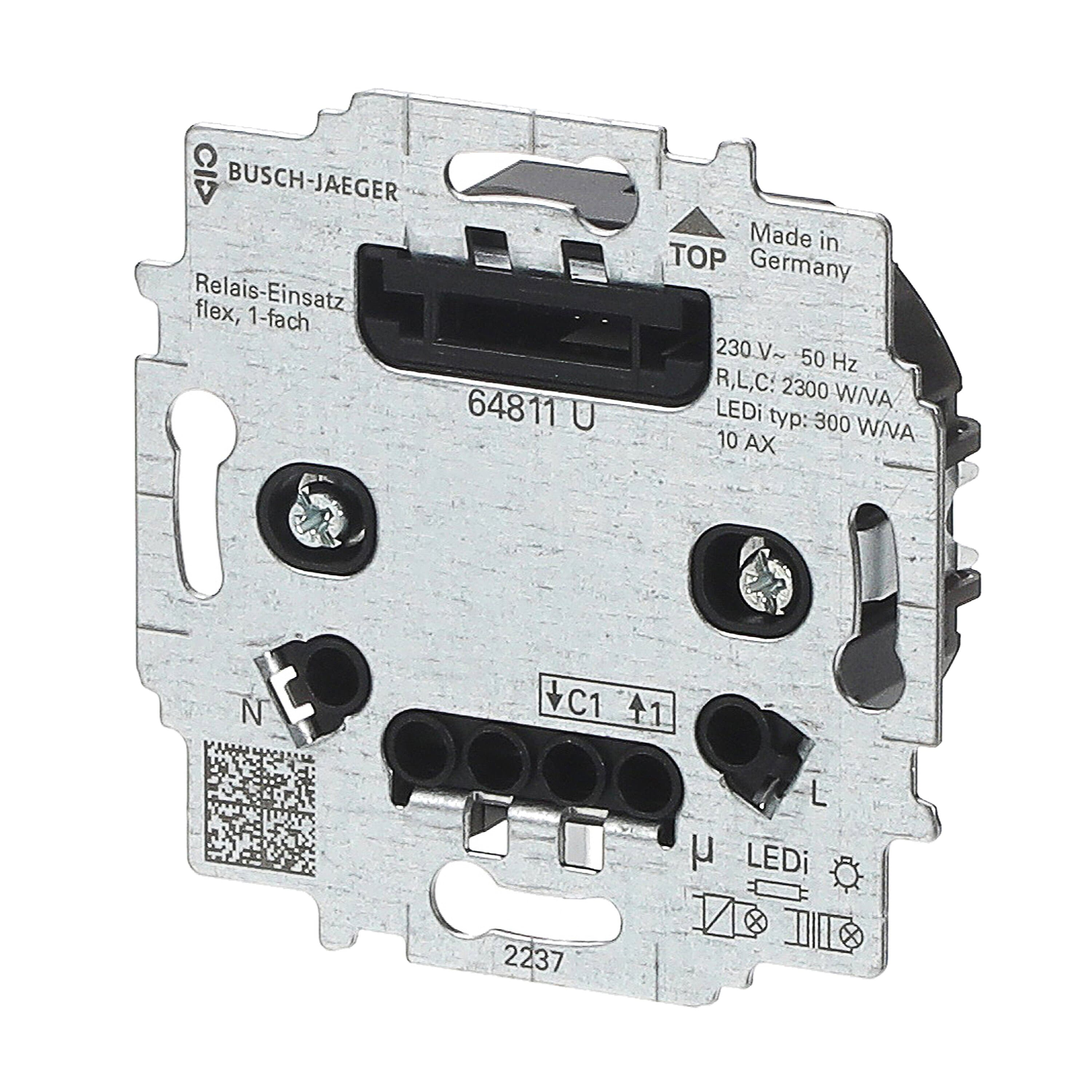 Busch-Jaeger 64811 U Relais-Einsatz flex, 1-fach, 230 V