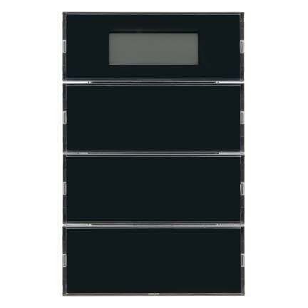 Berker 75663775 Tastsensor 3-fach mit Beschriftungsfeldern, Temperaturregler, Display, K.1, anthrazit
