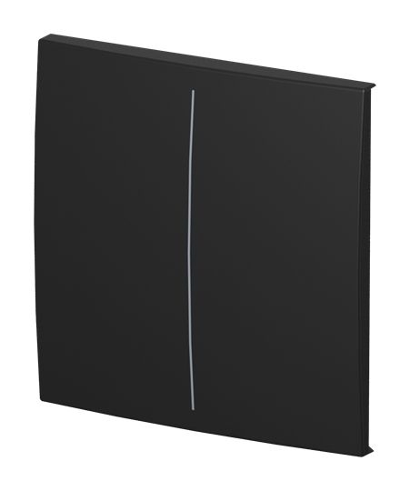 Busch-Jaeger LFW/A.2.55.11-915 Abdeckung 2-fach für Keypad 1- bis 4-fach, Busch-Trevion, Busch-balance SI, KNX, schwarz matt