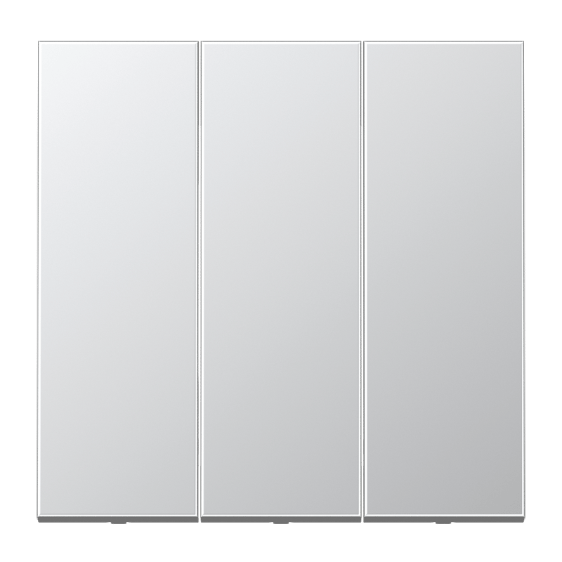 Jung AL993 Wippe, 3-fach, Aluminium mattgebeizt, Serie LS, aluminium