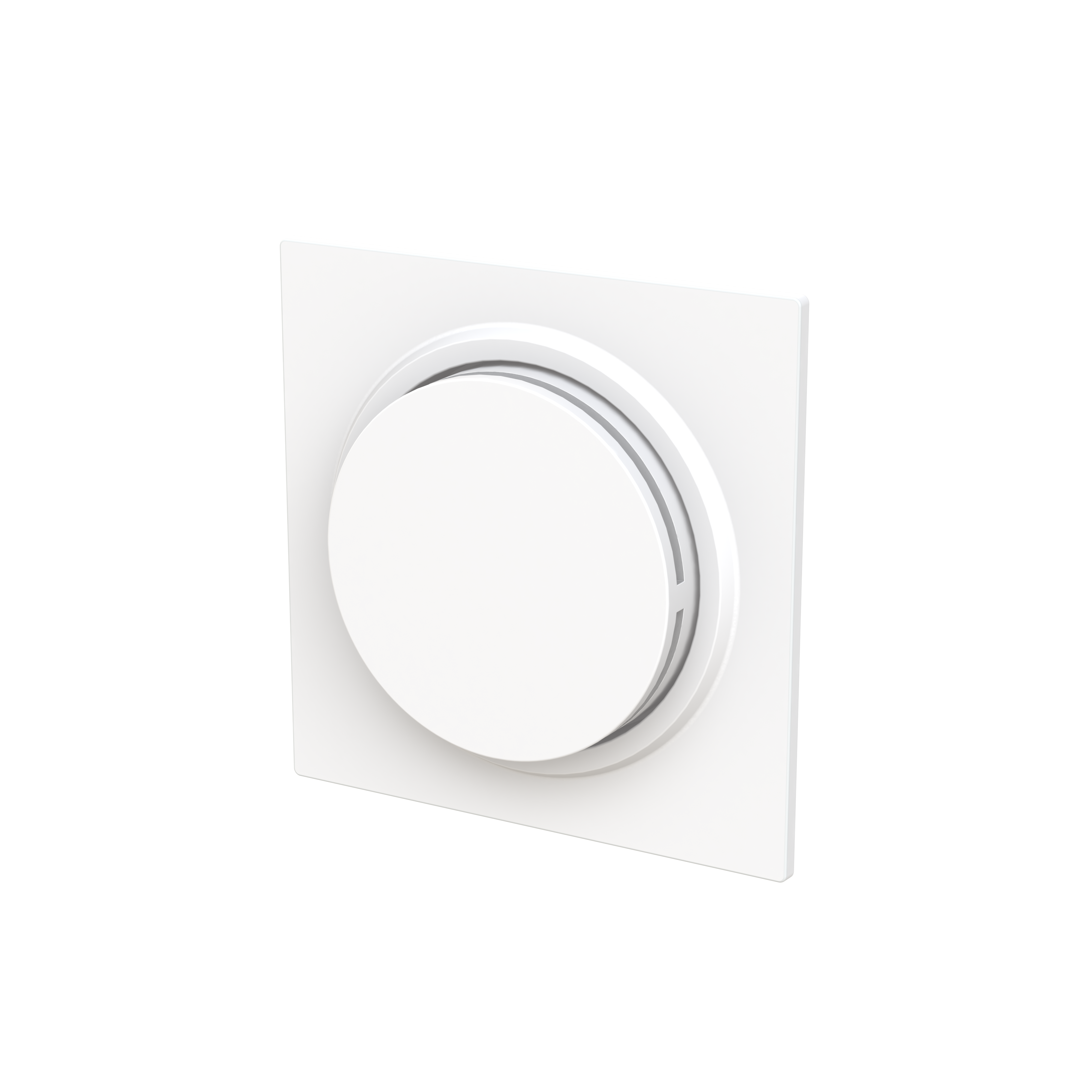 Busch-Jaeger 6540-44M-102 Zentralscheibe für Drehdimmer mit transparentem Leuchtring, studioweiß matt, Busch-art linear