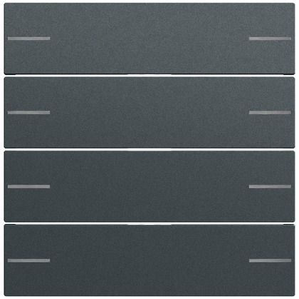 Gira 575473 Wippenset 4-fach für Tastsensor 4.70, System 70, anthrazit (lackiert)