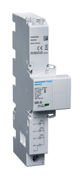 Hager SPA701Z Kombiableiter 4-phasig T1+T2+T3