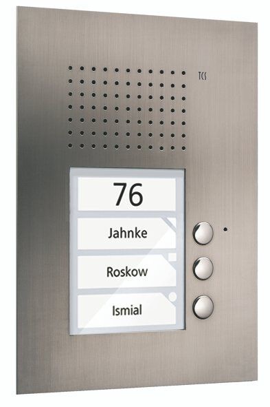 TCS PUK03/1-ES PUK Außenstation Sprechanlage Unterputz für 3 WE