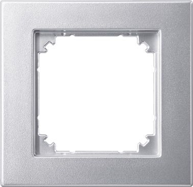 Merten 488160 Rahmen, 1-fach, bündiger Einbau, M-PLAN II, aluminium