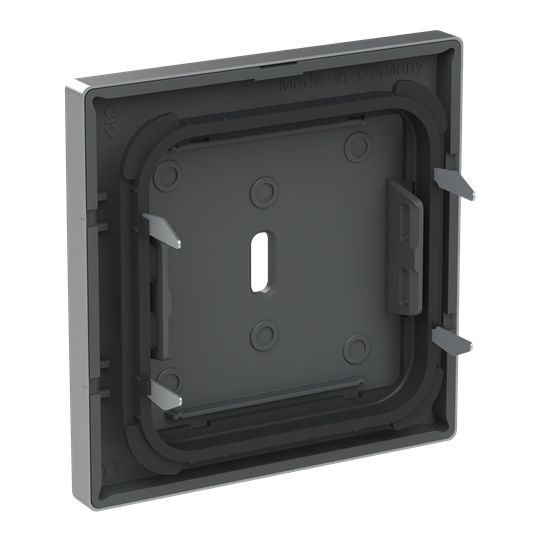 Busch-Jaeger 6479-866 Zentralscheibe für USB Ladestation 1-fach mit USB-C-Anschluss, pur Edelstahl, edelstahl matt
