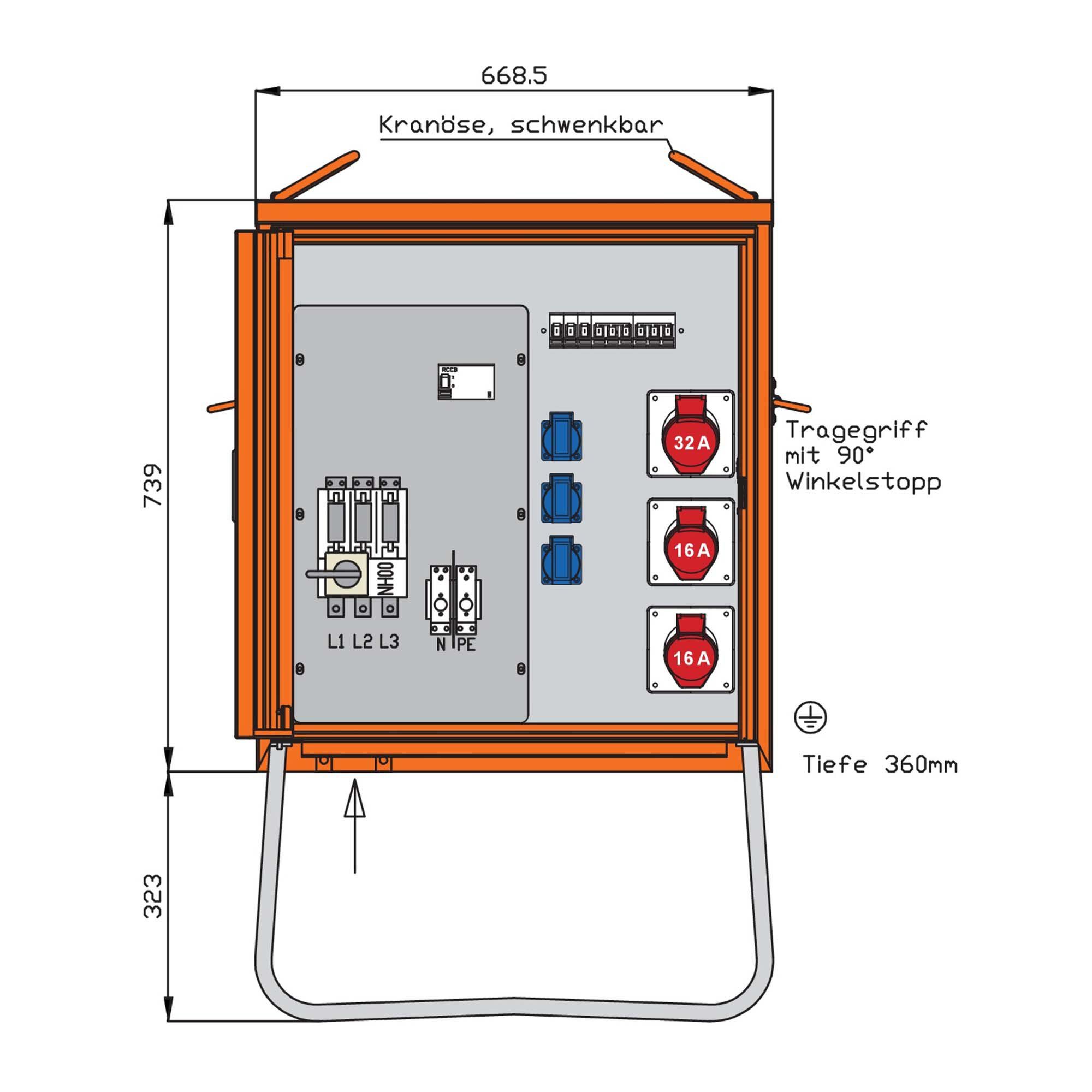 Verteilerschrank Baustelle online kaufen | elektroland24